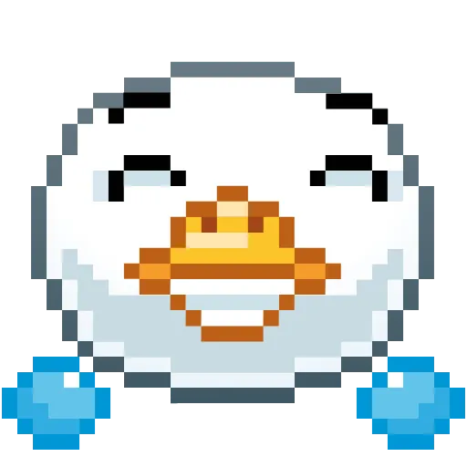 Обложка набора Goose Emoji - пиксельные эмоджи с гусем