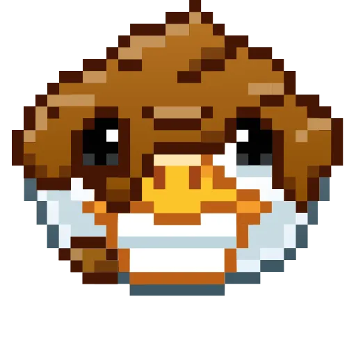 Стикер 29 Goose Emoji - пиксельные эмоджи с гусем