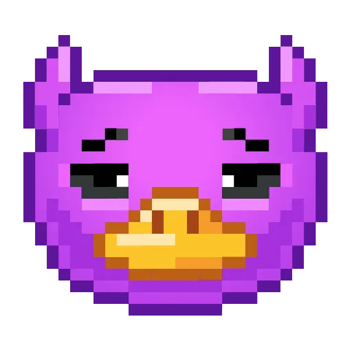 Стикер 20 Goose Emoji - пиксельные эмоджи с гусем