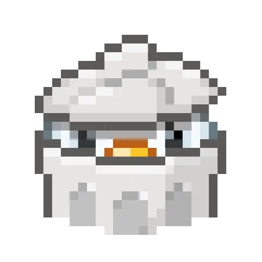 Стикер 38 Goose Emoji - пиксельные эмоджи с гусем