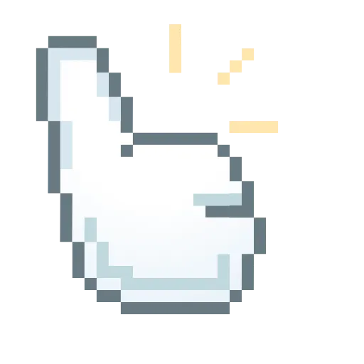 Стикер 22 Goose Emoji - пиксельные эмоджи с гусем
