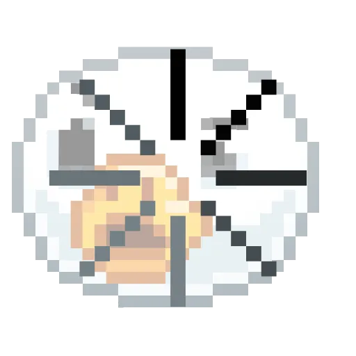 Стикер 5 Goose Emoji - пиксельные эмоджи с гусем