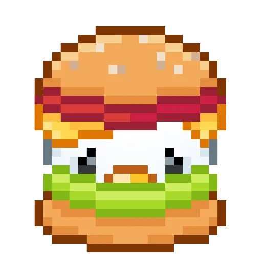 Стикер 34 Goose Emoji - пиксельные эмоджи с гусем