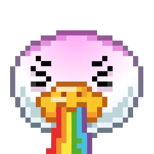 Стикер 18 Goose Emoji - пиксельные эмоджи с гусем