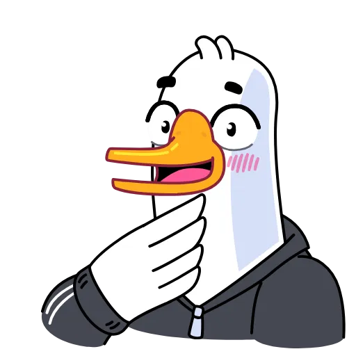 🤭 Эмодзи «Анимированный набор эмоджи с Гусём» для Telegram