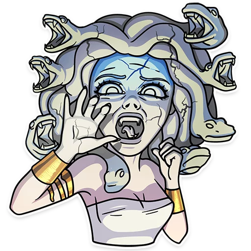 😨 Стикер «Medusa» для Telegram