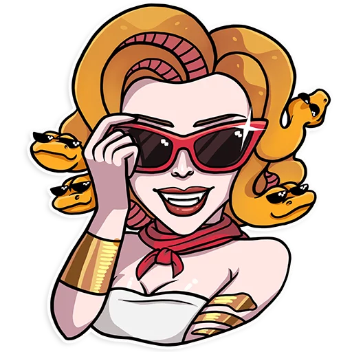 😎 Стикер «Medusa» для Telegram