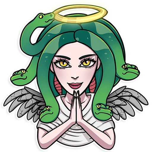 😇 Стикер «Medusa» для Telegram
