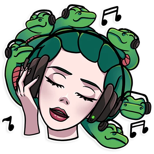 🎧 Стикер «Medusa» для Telegram