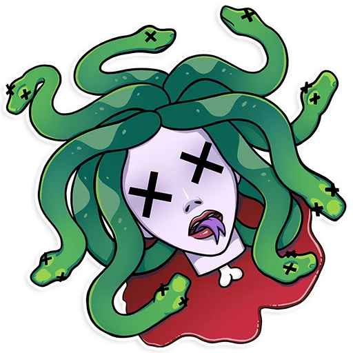 😵 Стикер «Medusa» для Telegram