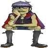 Стикер 31 🎵 Набор эмоджи с музыкальной группой «Gorillaz Гориллаз»