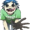 Стикер 8 🎵 Набор эмоджи с музыкальной группой «Gorillaz Гориллаз»