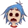 Стикер 42 🎵 Набор эмоджи с музыкальной группой «Gorillaz Гориллаз»