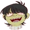 Стикер 57 🎵 Набор эмоджи с музыкальной группой «Gorillaz Гориллаз»