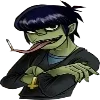 Стикер 25 🎵 Набор эмоджи с музыкальной группой «Gorillaz Гориллаз»