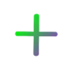 😊 Эмодзи «Зелёные градиент буквы» для Telegram