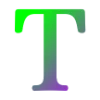 😊 Эмодзи «Зелёные градиент буквы» для Telegram