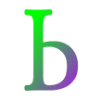 😊 Эмодзи «Зелёные градиент буквы» для Telegram