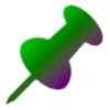 😊 Эмодзи «Зелёные градиент буквы» для Telegram