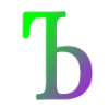😊 Эмодзи «Зелёные градиент буквы» для Telegram