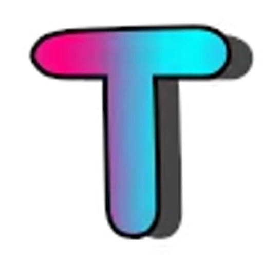 🔤 Эмодзи «Анимированный градиент розово-голубой» для Telegram