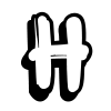 🖤 Эмодзи «Graffiti Font» для Telegram
