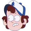Стикер 4 Gravity Falls - эмоджи с мультика Гравити Фоллз