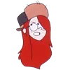 Стикер 6 Gravity Falls - эмоджи с мультика Гравити Фоллз