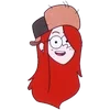 Стикер 8 Gravity Falls - эмоджи с мультика Гравити Фоллз