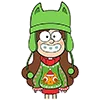Стикер 38 gravity falls