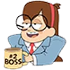 Стикер 19 gravity falls