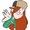 Стикер 10 gravity falls