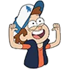 Стикер 9 gravity falls