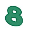 8️⃣ Эмодзи «Green - зелёные буквы» для Telegram