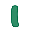 1️⃣ Эмодзи «Green - зелёные буквы» для Telegram
