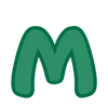 😎 Эмодзи «Green - зелёные буквы» для Telegram