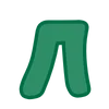 🤓 Эмодзи «Green - зелёные буквы» для Telegram