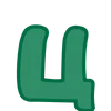 🐹 Эмодзи «Green - зелёные буквы» для Telegram