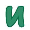 😗 Эмодзи «Green - зелёные буквы» для Telegram