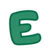 😌 Эмодзи «Green - зелёные буквы» для Telegram