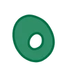 0️⃣ Эмодзи «Green - зелёные буквы» для Telegram