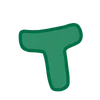 👏 Эмодзи «Green - зелёные буквы» для Telegram