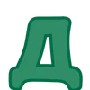 😉 Эмодзи «Green - зелёные буквы» для Telegram