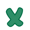 🐭 Эмодзи «Green - зелёные буквы» для Telegram