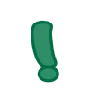 ❗️ Эмодзи «Green - зелёные буквы» для Telegram
