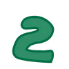2️⃣ Эмодзи «Green - зелёные буквы» для Telegram