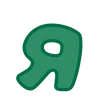 🐥 Эмодзи «Green - зелёные буквы» для Telegram