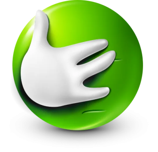 Стикер 44 Green Face Emoji