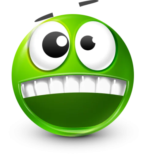 Стикер 31 Green Face Emoji