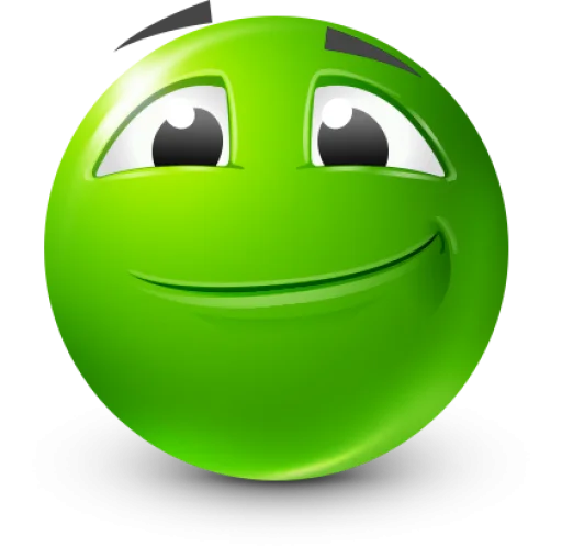 Стикер 3 Green Face Emoji